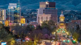 Boise at night